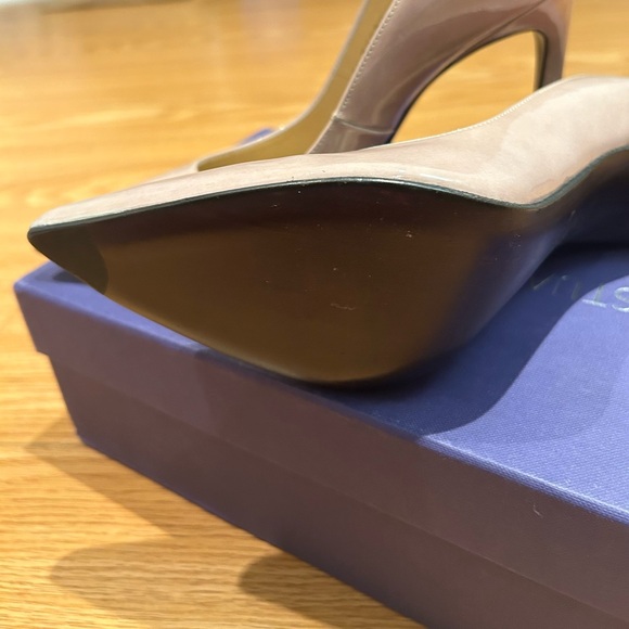 Stuart Weitzman Classic pointed-toe patent pumps US6.5 - Picture 2 of 3